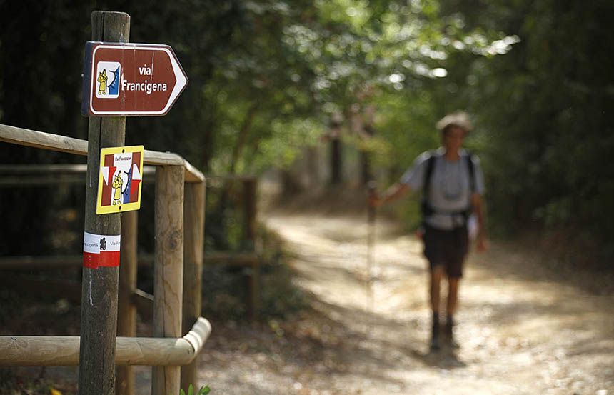 Un percorso di circa 17 Km a Colle di Val d'Elsa lungo la via Francigena