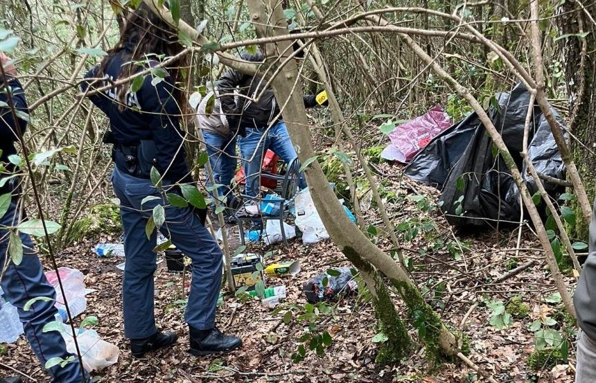 Intervento di Polizia Municipale e Polizia di Stato nel Bosco di Lecceto